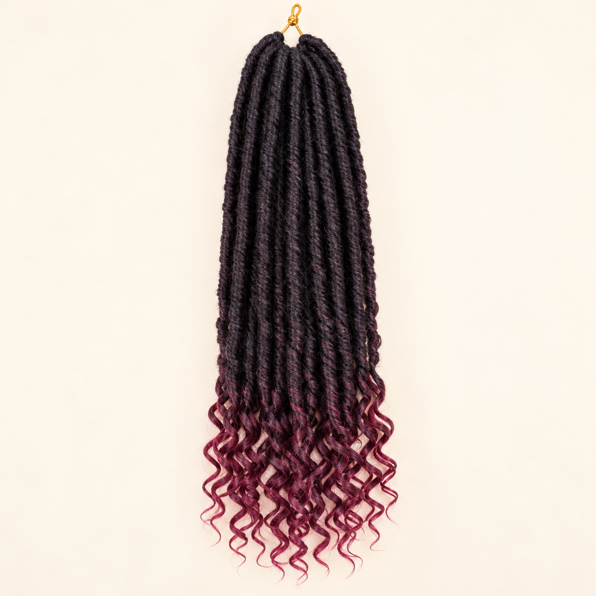 Goddess faux loc crochet extension bundle, 1B BUG 20 inch, product hero