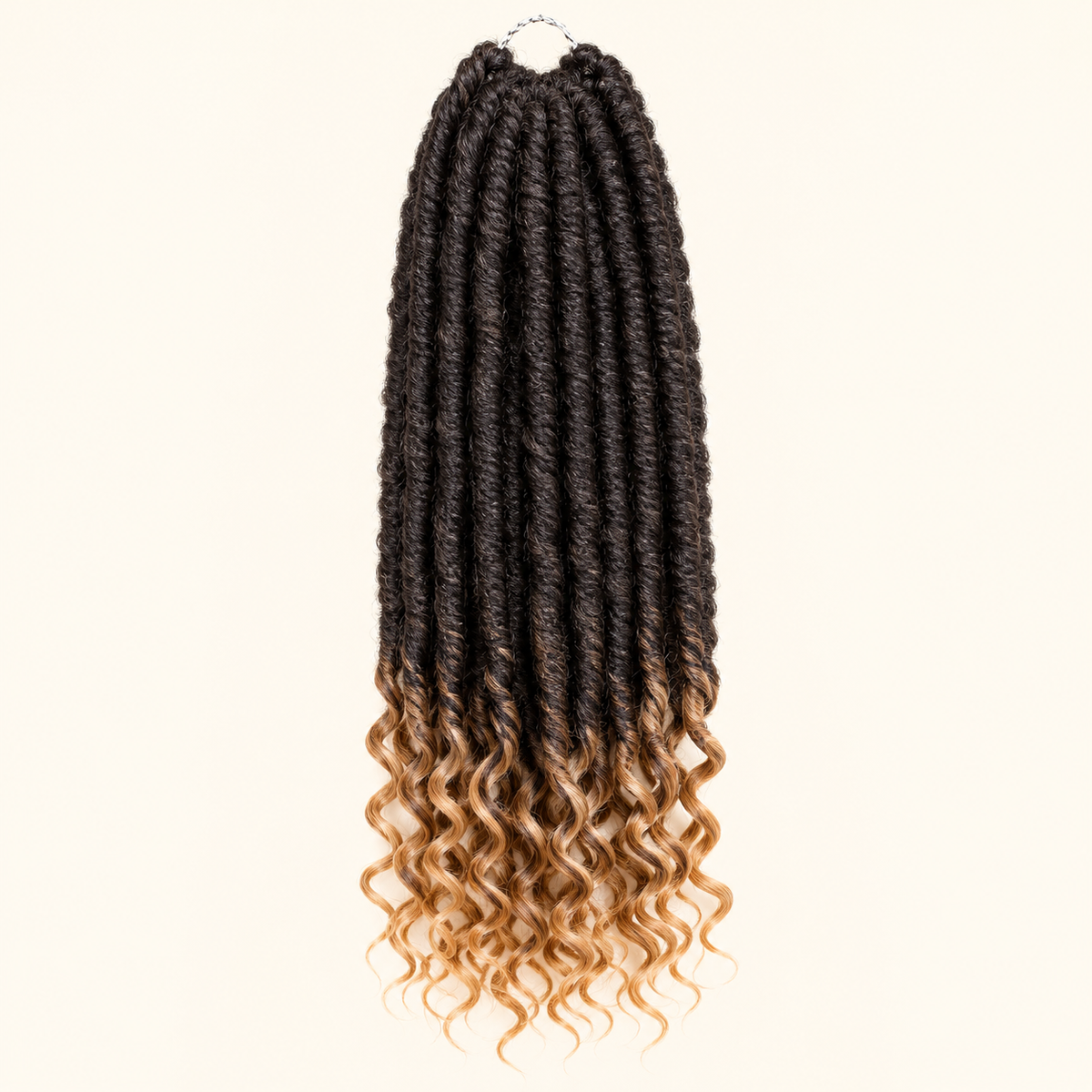 Goddess faux loc crochet extensions, color 1B 27, 20 inch