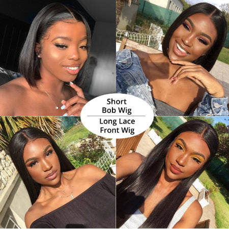 Straight Bob 13x4 Lace Front Human Hair Wig
