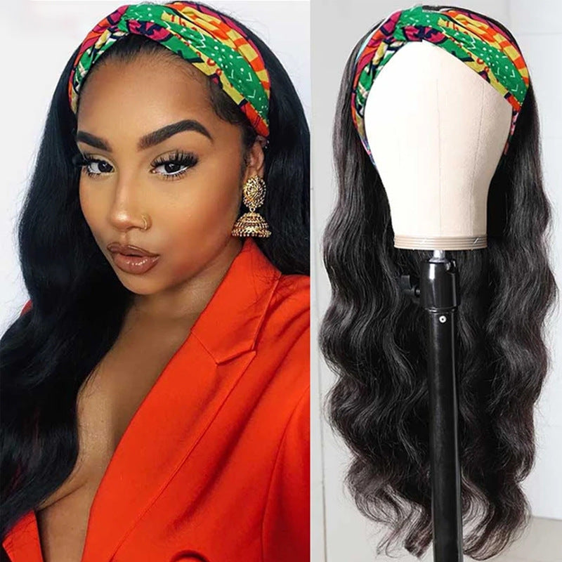Body Wave Headband Wig – Black, photo 1