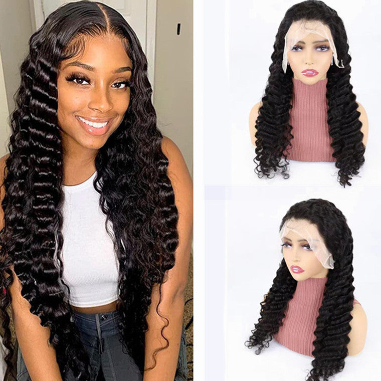 Deep Wave 13x4 Lace Front Human Hair Wig, photo 1