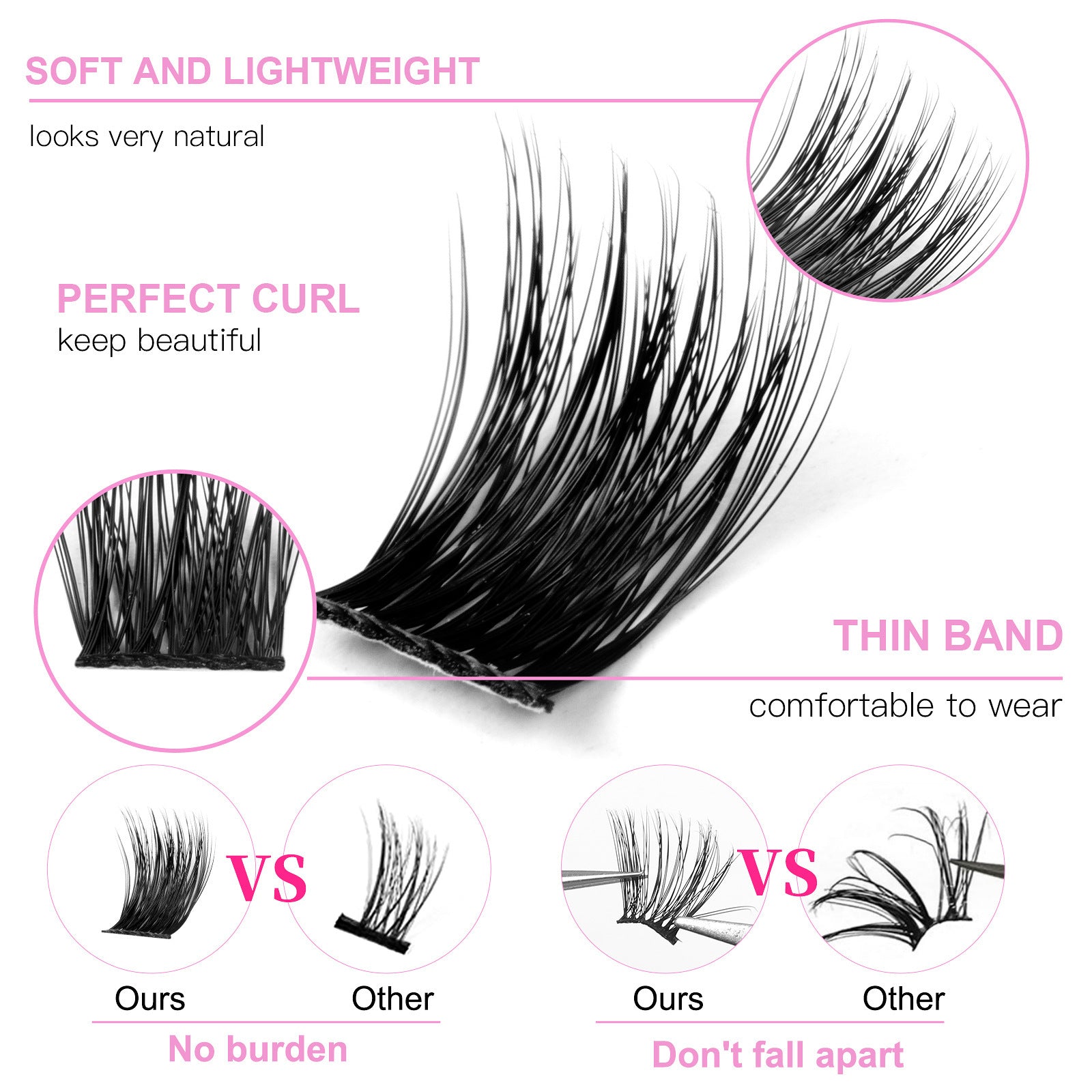 Large Capacity Single Cluster False Eyelashes Suit