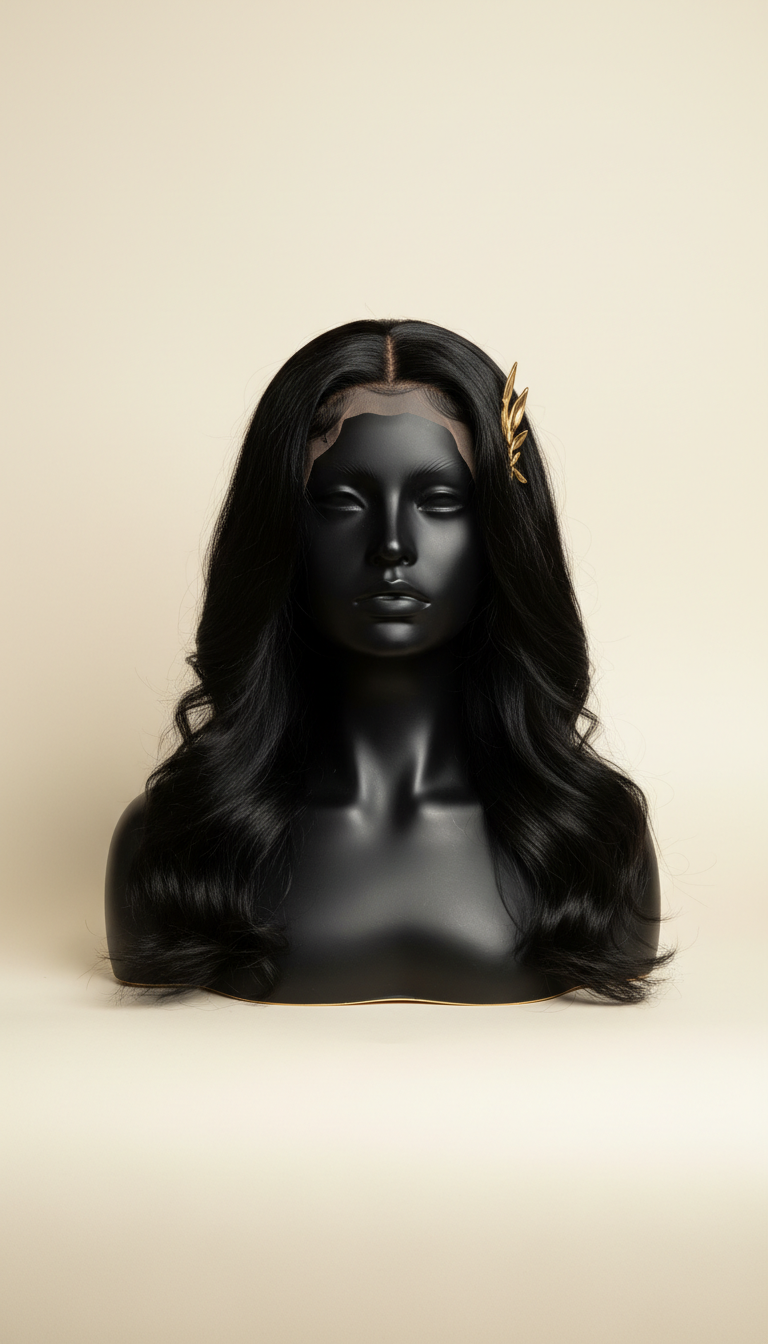 Jet Black Luxe Lace Front Wig