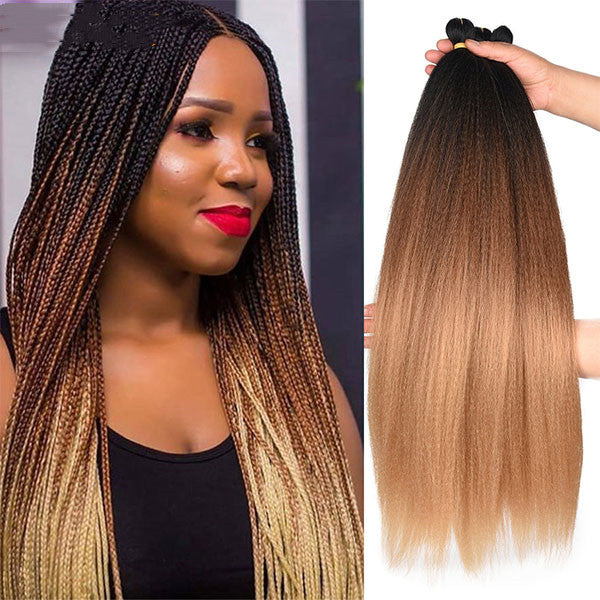 Big Curly 22" Crochet Braiding Hair – Piano Blonde Mix, photo 1