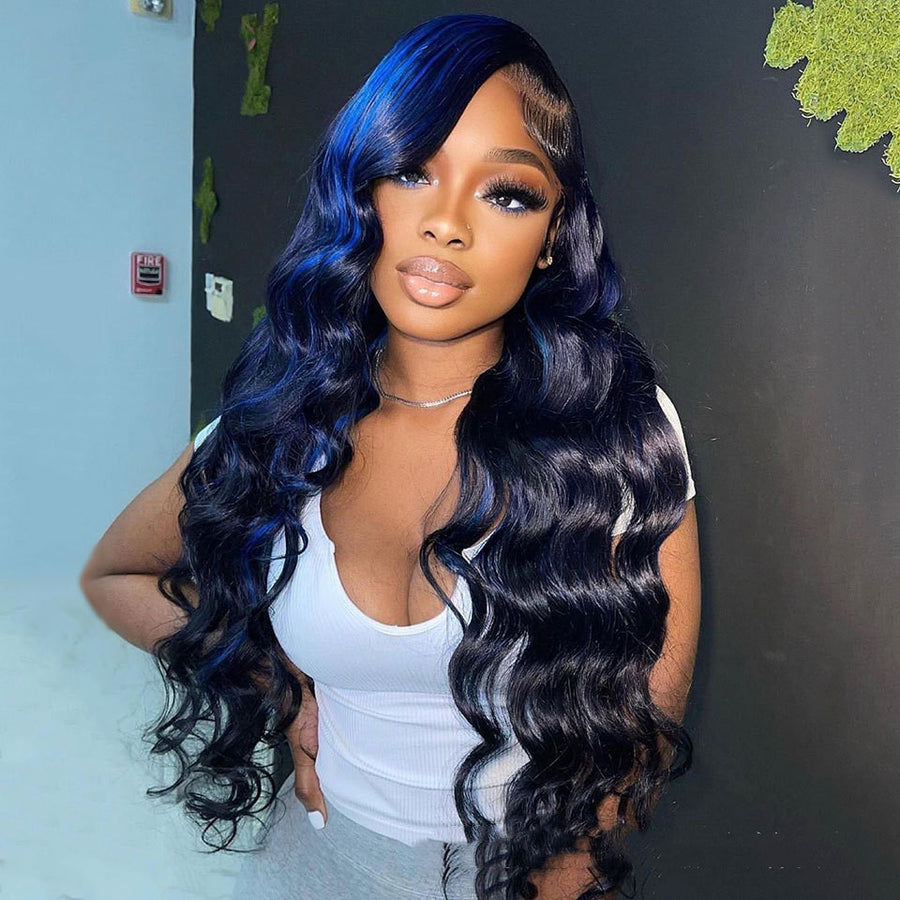 Highlight Body Wave Human Hair Lace Front Wig 12–30 Inch, color 13x4Wig, photo 1
