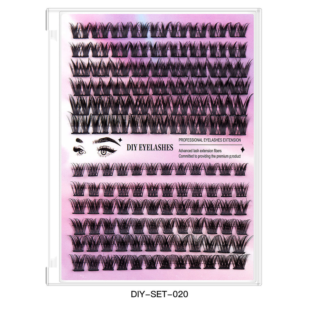 Segmented Hairy Fishtail Wheat Lazy Trilogy False Eyelashes