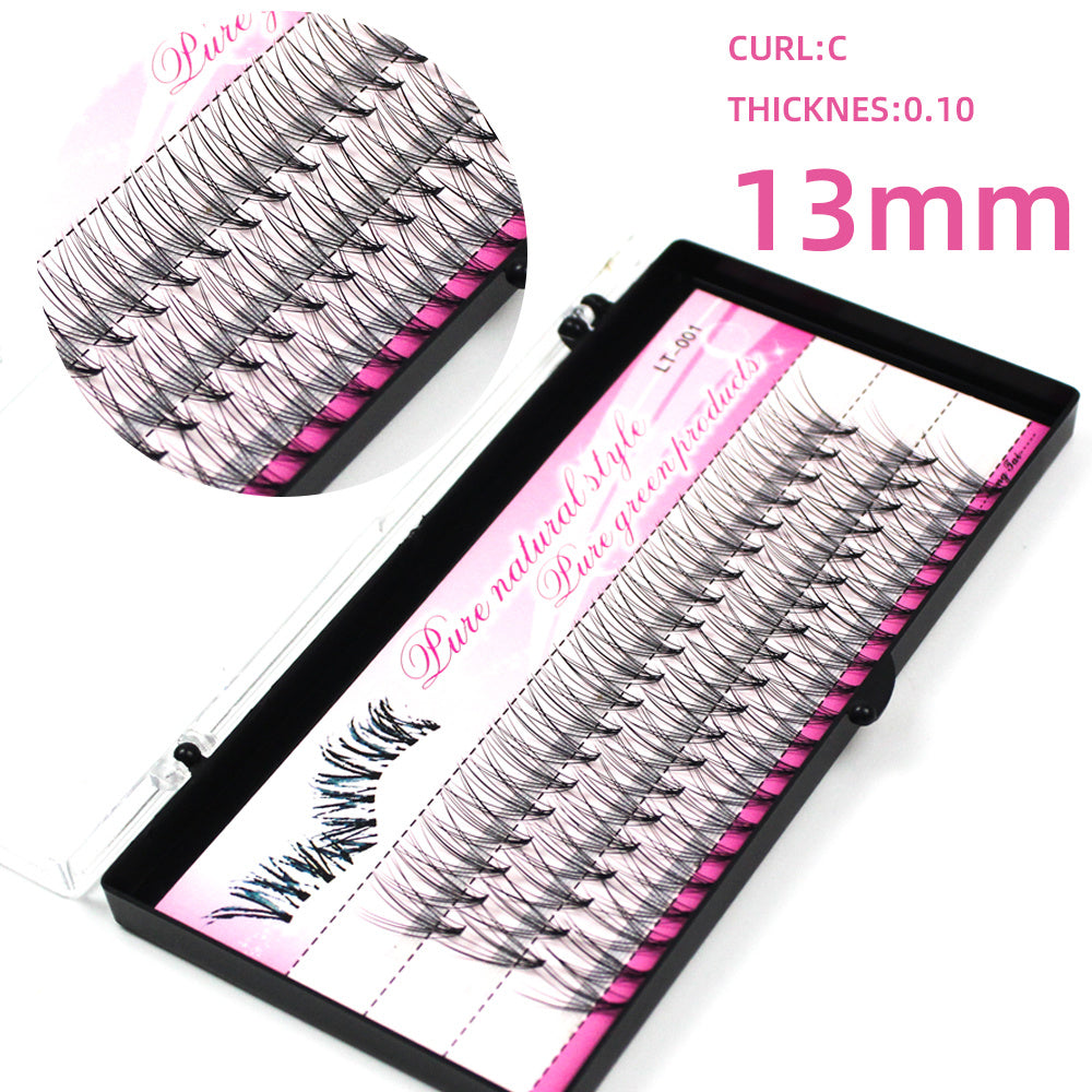 Single Eyelashes, Hairy Chicken Paw Hairs, Grafted Eyelashes, A Cluster Of 10 Self-grafted, Inoculated False Eyelashes