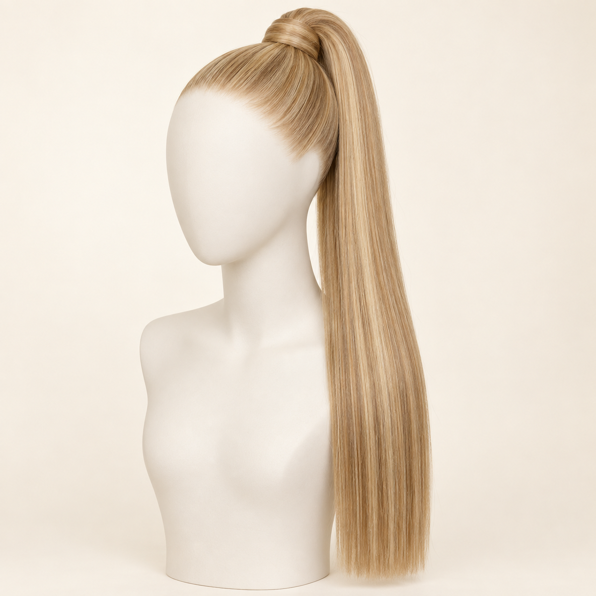 Straight Wrap-Around Ponytail Extension — color 24/27 — AI-generated color visualization
