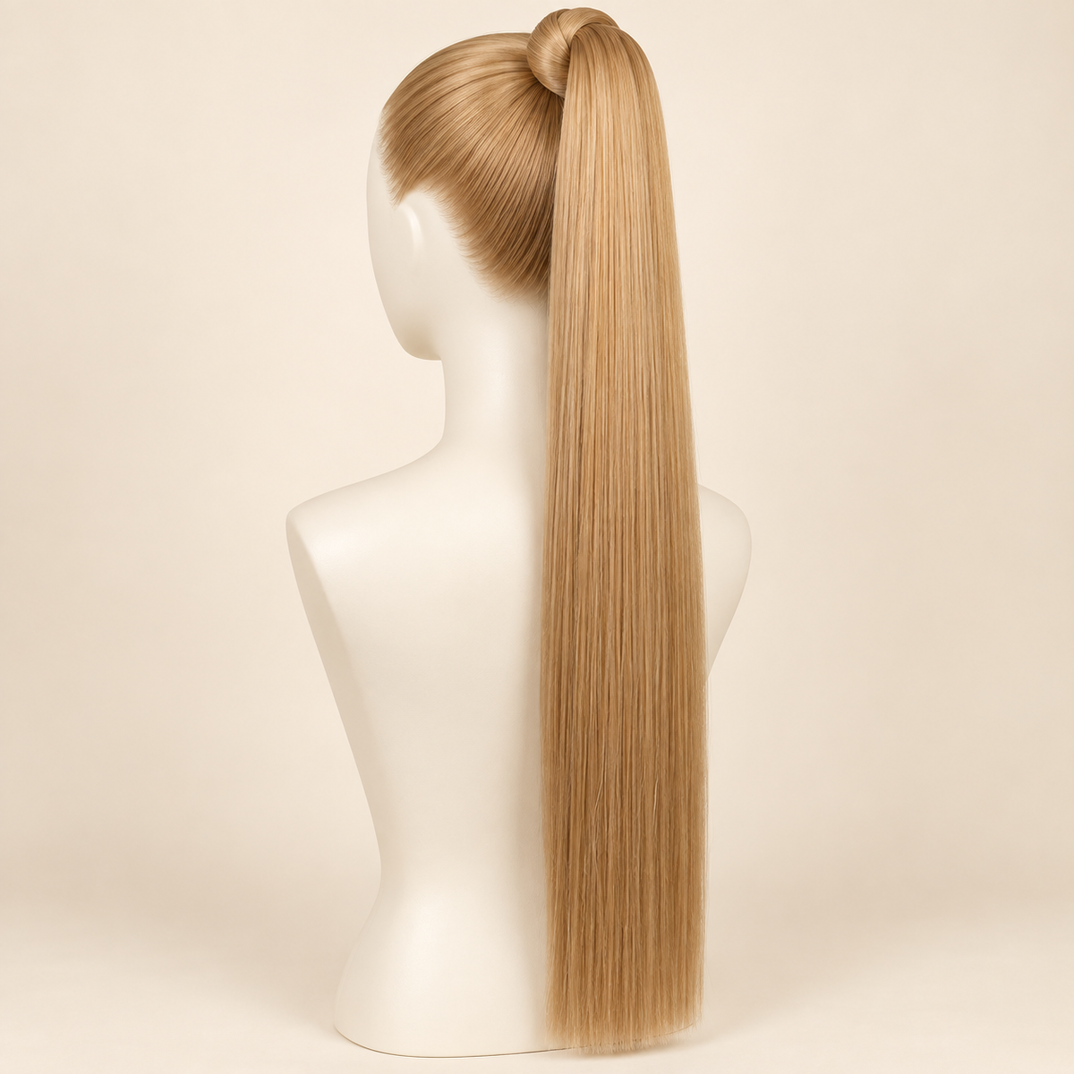 Straight Wrap-Around Ponytail Extension — color 27 — AI-generated color visualization