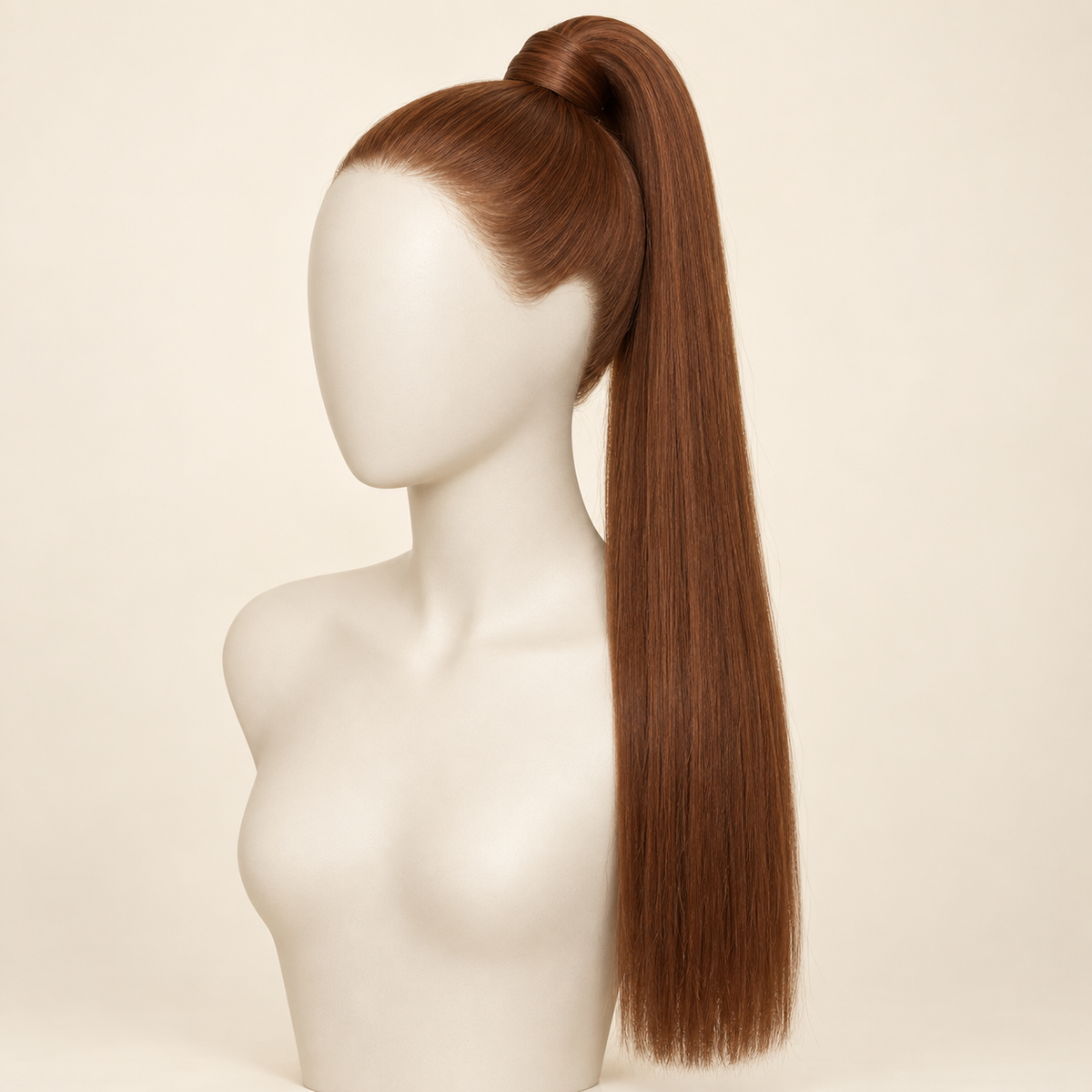 Straight Wrap-Around Ponytail Extension — color 30 — AI-generated color visualization