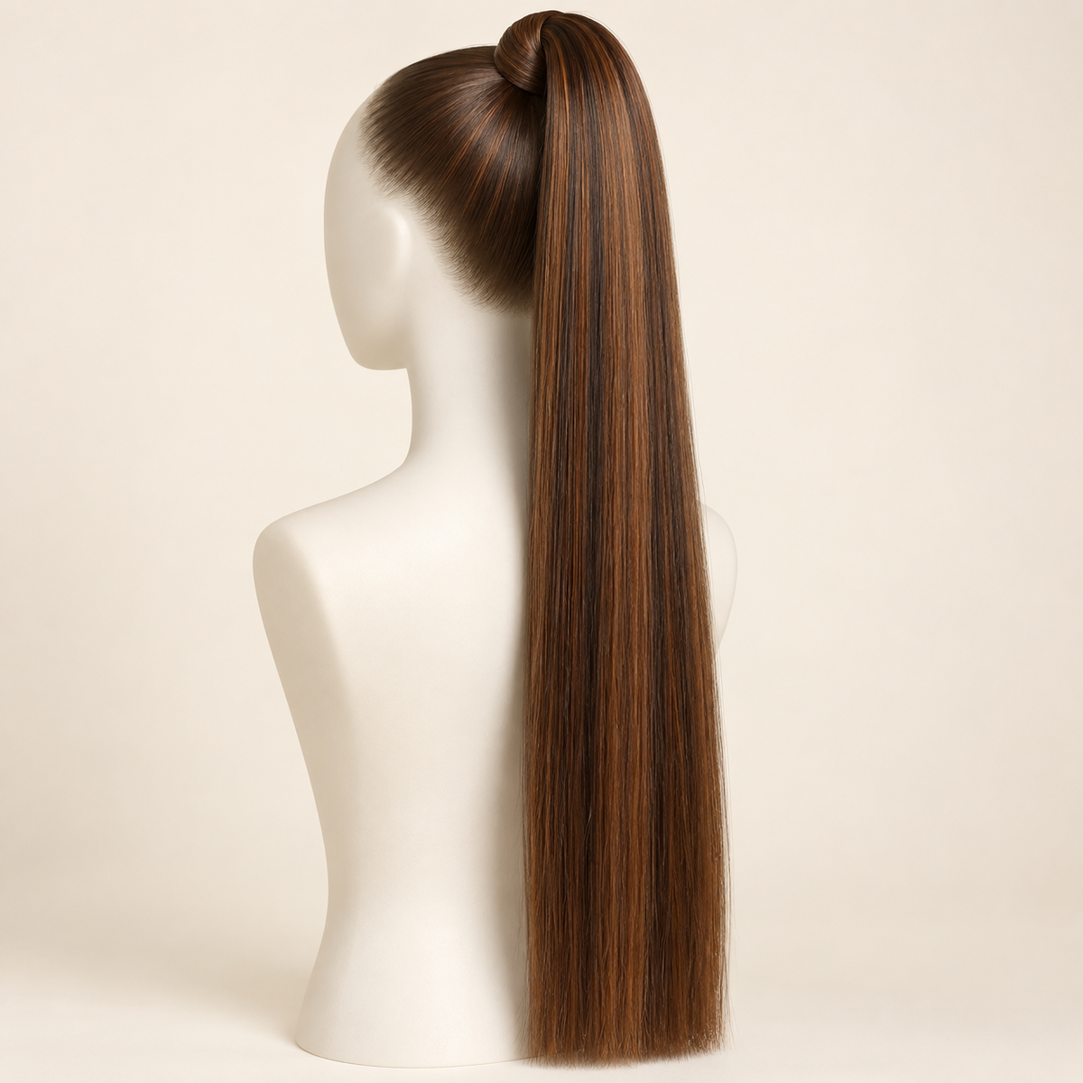 Straight Wrap-Around Ponytail Extension — color 4/30 — AI-generated color visualization